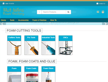 Tablet Screenshot of hotwirefoamfactory.com